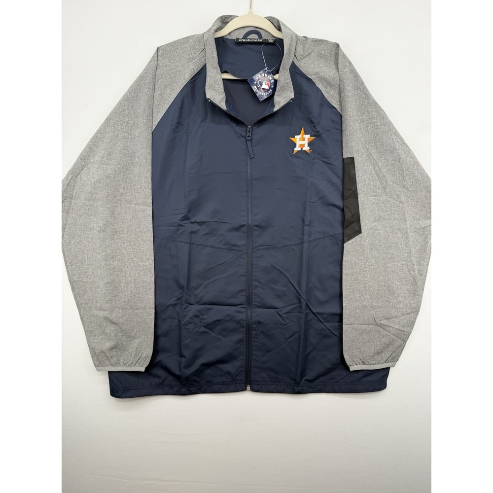 Houston Astros Dunbrooke Mens XL Blue MLB Baseball Full Zip Lightweight